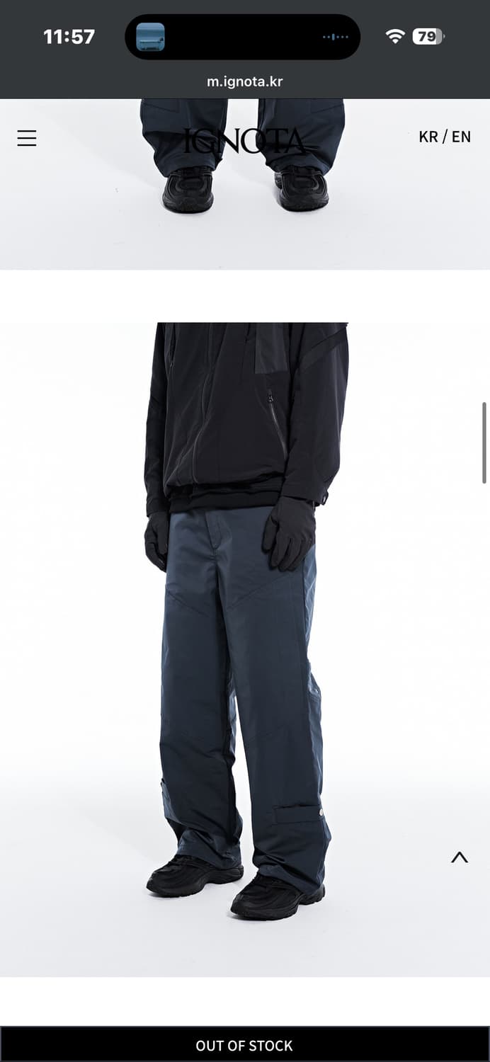 이그노타 core:4 DOUBLE POCKET ZIP PANTS  상품이미지2