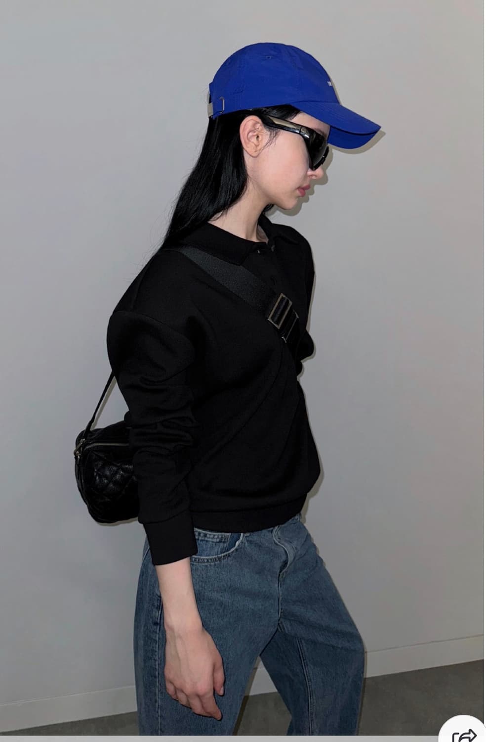 새상품) 드래곤블루스 리나일론 로고 캡 로열 블루 볼캡 상품이미지3