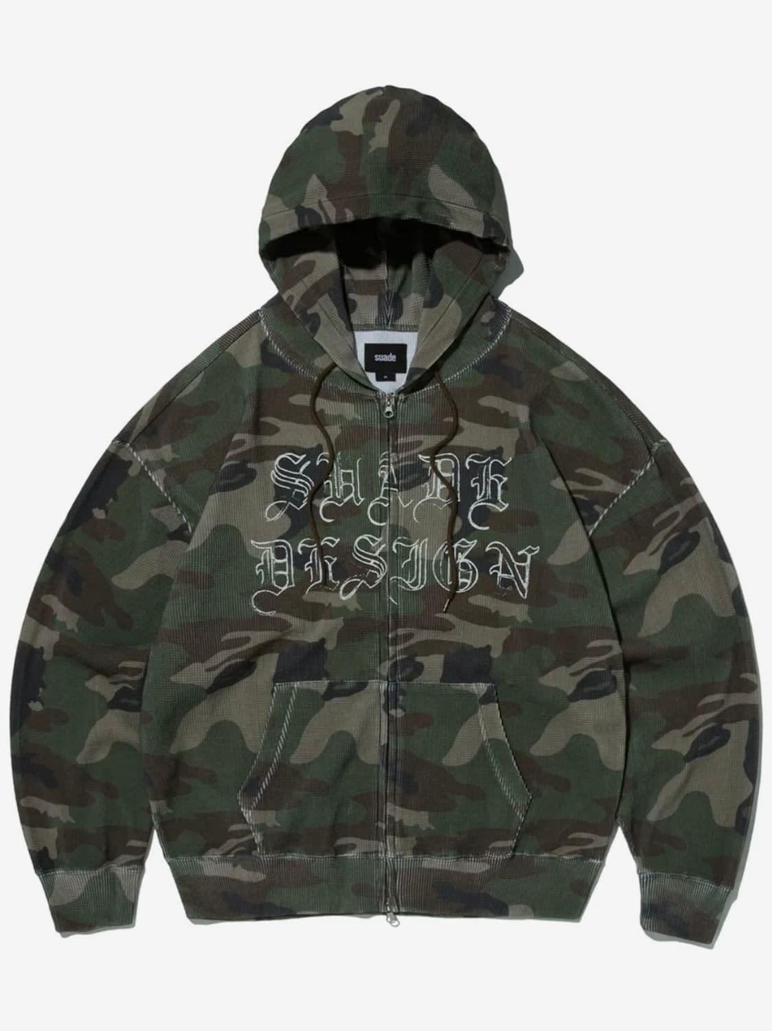 스웨이드 써멀 카모 후드집업 상품이미지1