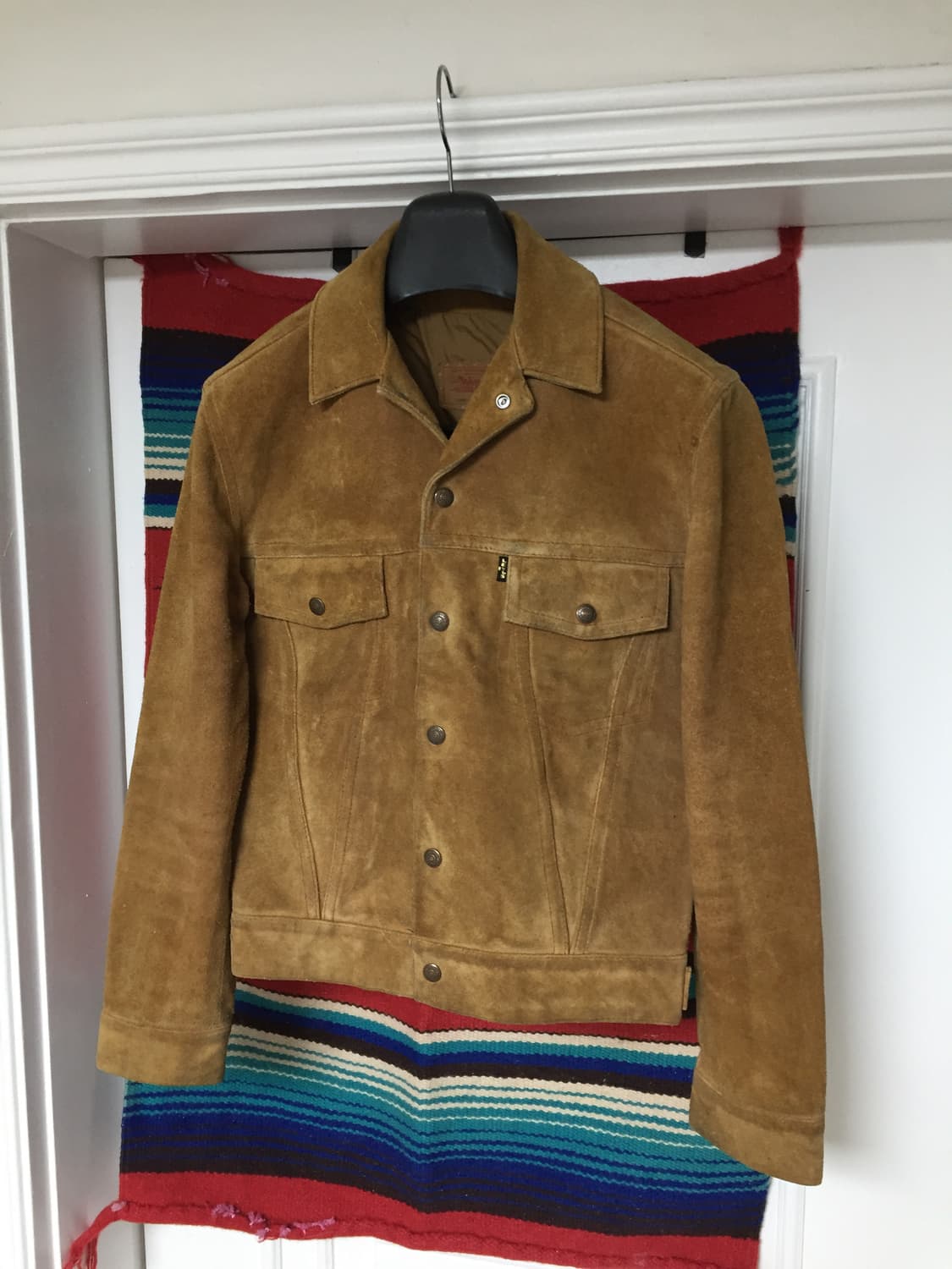 70-80‘s 리바이스 3세대 레더 스웨이드 트러커 자켓 상품이미지2