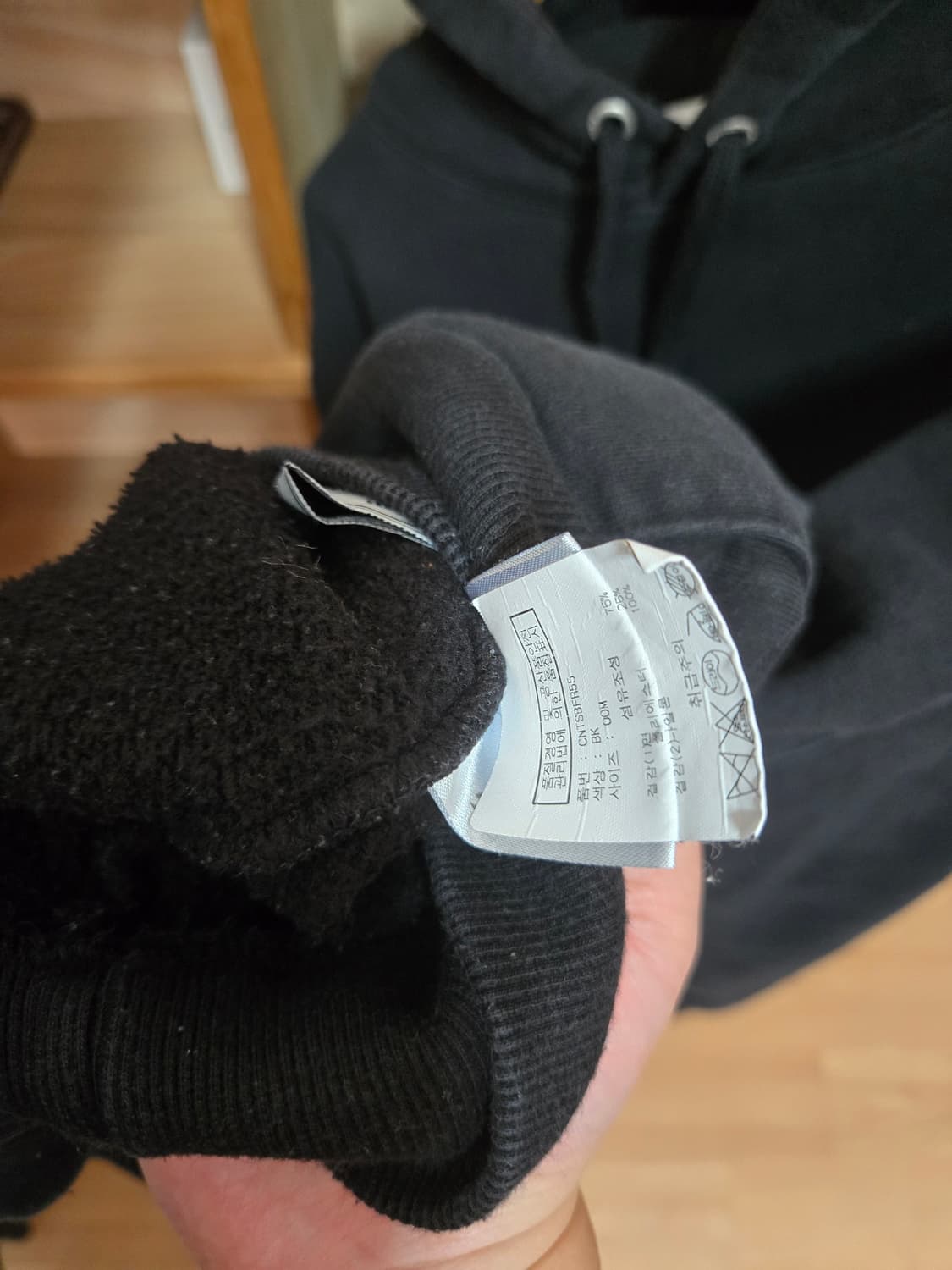 앤더슨벨 크롭 후드티 M 100 공용 상품이미지4