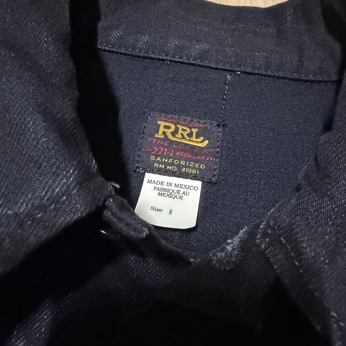 RRL lot271 블랙 M 구버젼 상품이미지2