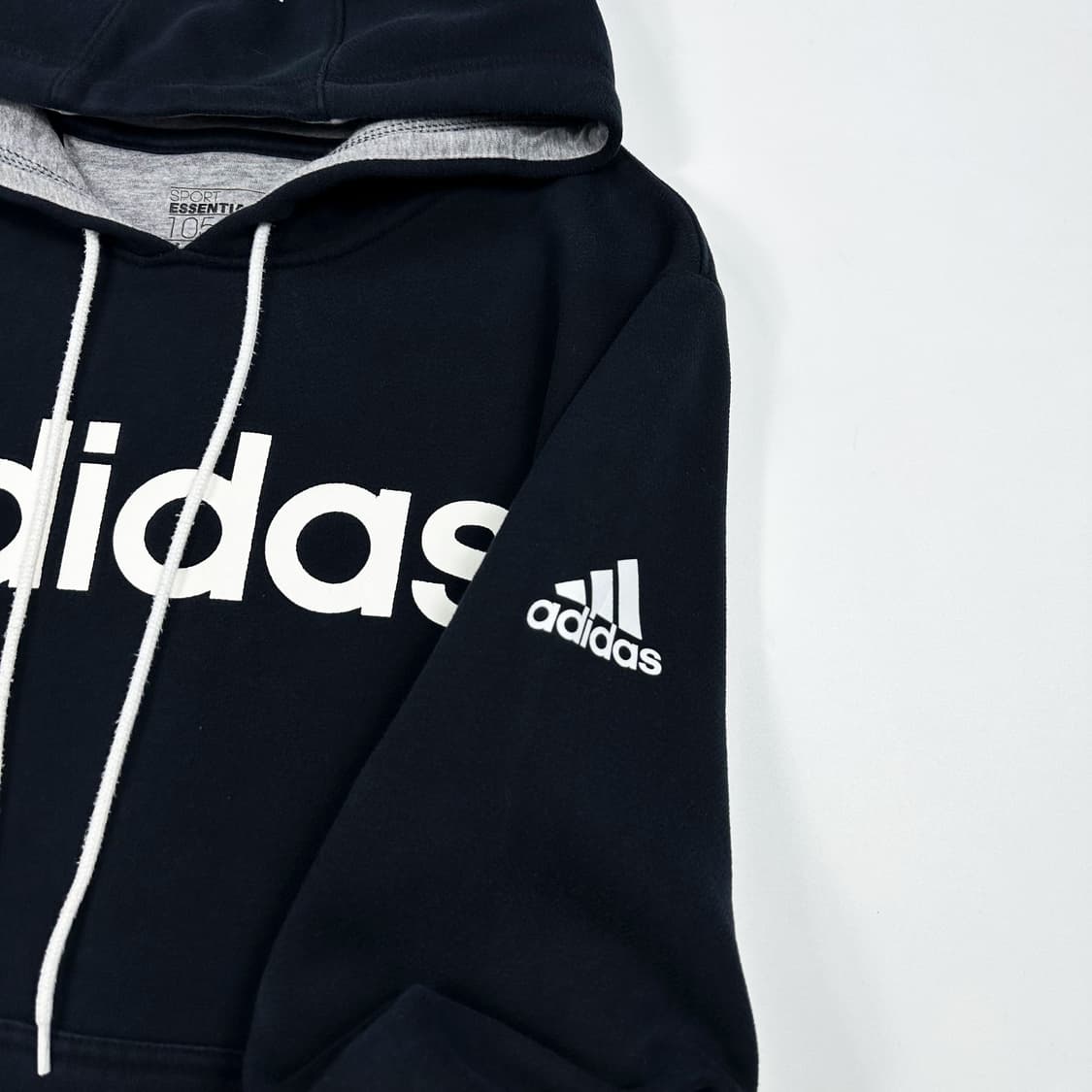 아디다스 오리지널 블랙 후드티 (XL) 상품이미지3