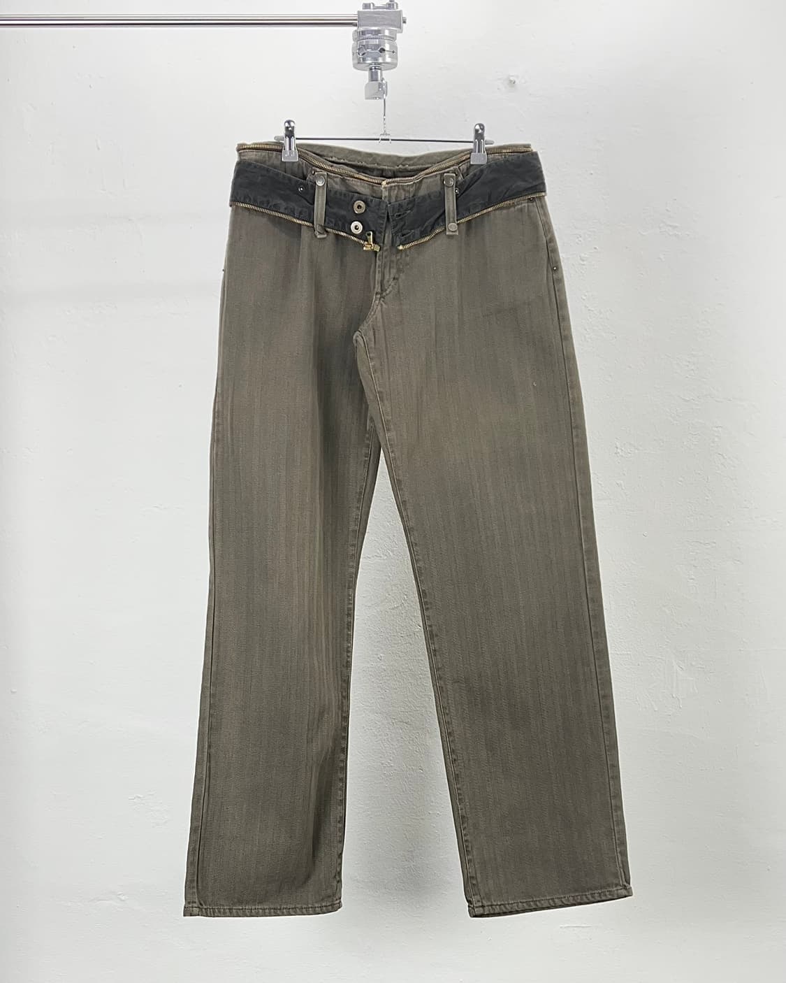 돌체 앤 가바나 02fw 웨이스트 밀리터리 카고 마이저 코튼 팬츠 상품이미지2