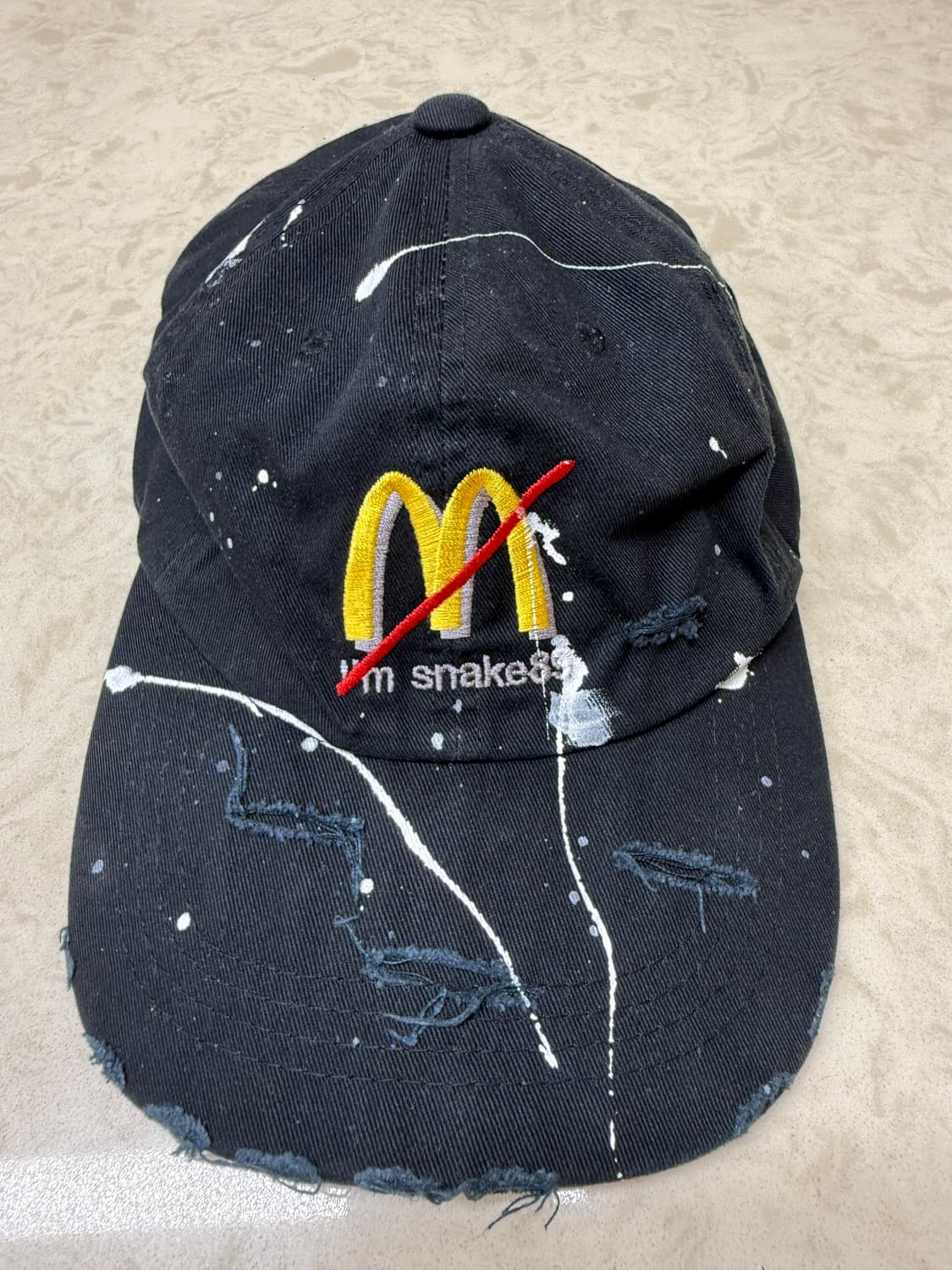 빈티지 페인팅 캡 상품이미지1