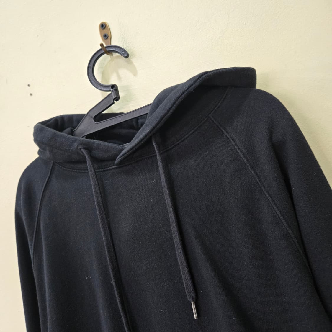 [M] musinsa standard 기모 베이직 풀오버 후드 (블랙) 상품이미지2