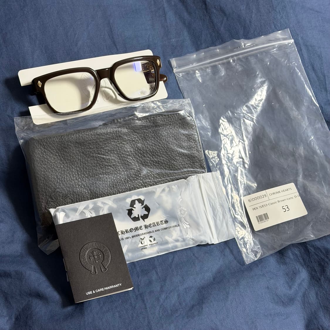 (OS) 크롬하츠 pen 15 골드 브라운 안경 상품이미지2