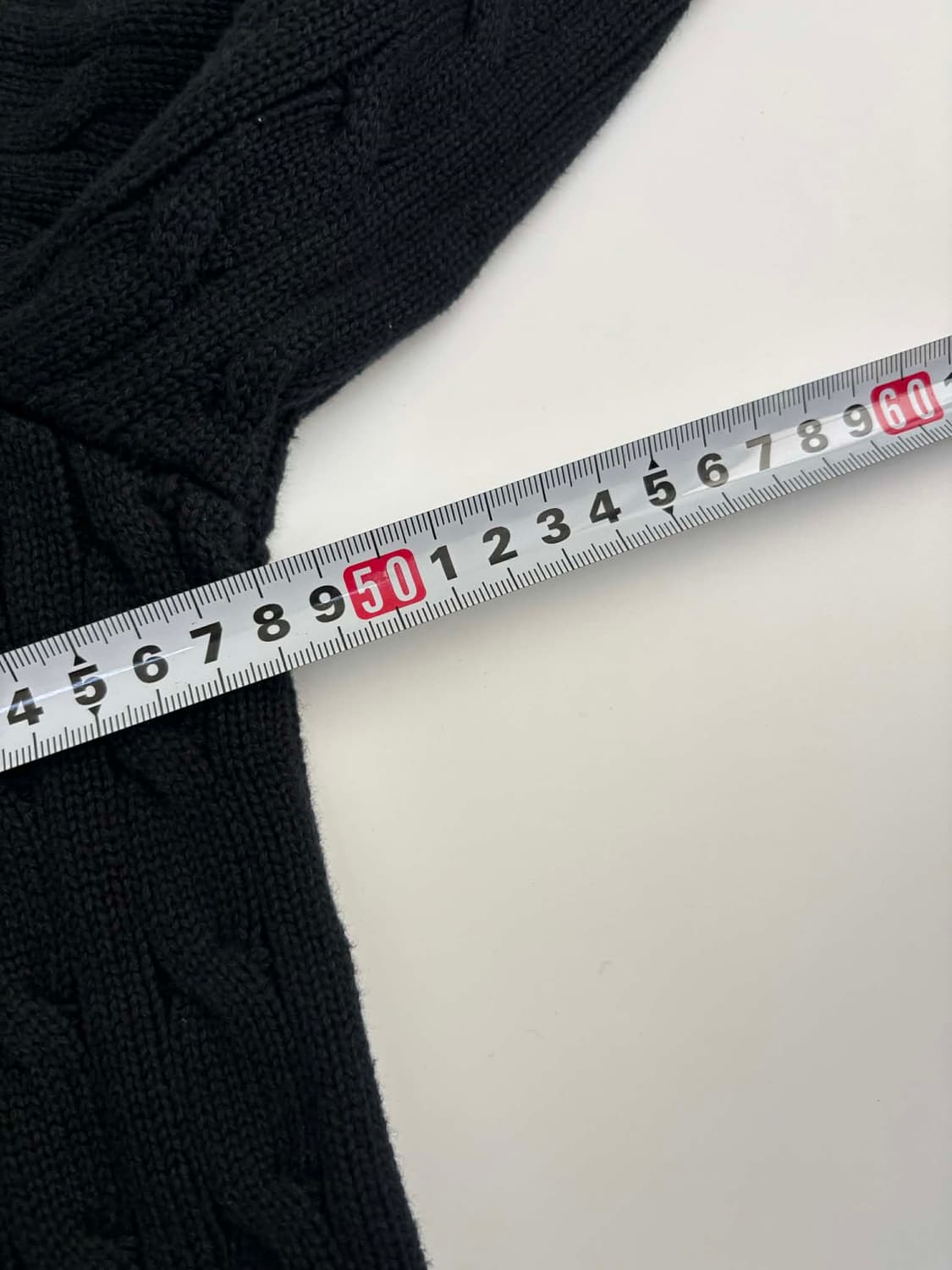 폴로 랄프로렌 신형 큐알택 블랙 케이블 하프집 코튼 니트 반집업(XL) 상품이미지7