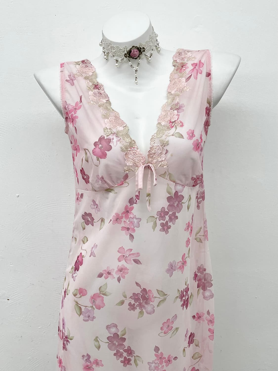 플로럴 메쉬 슬립 상품이미지2