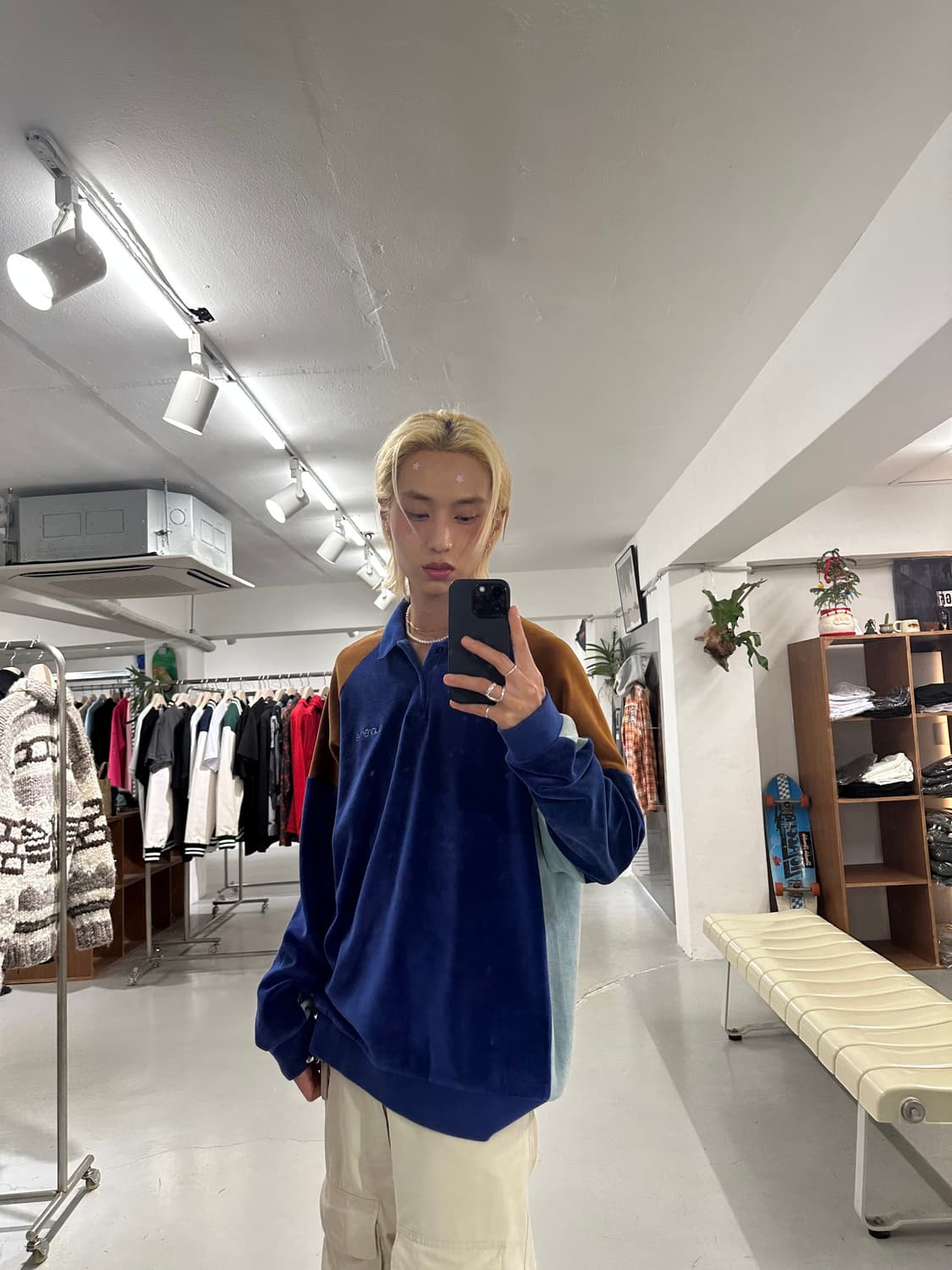 슈프림 Supreme Paneled Velour L/S Polo 상품이미지4