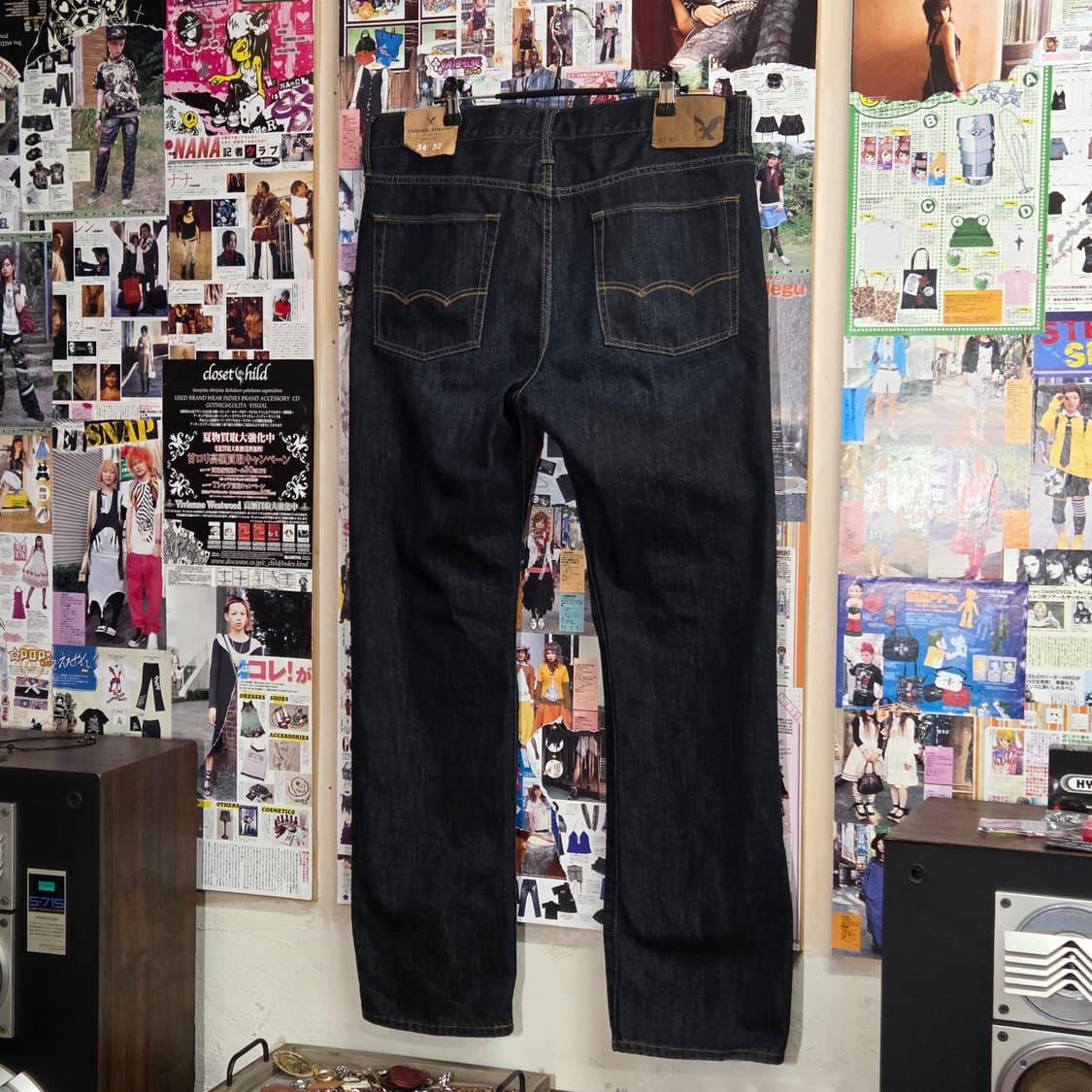 아메리칸 이글 진청 스트레이트 데님 팬츠 상품이미지2