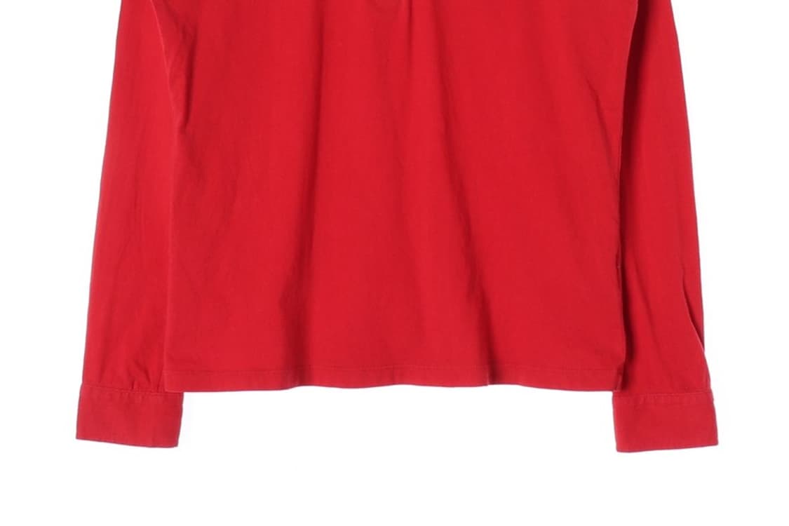 ASK 브리티시 자수 레드 긴팔 카라티 M 상품이미지4