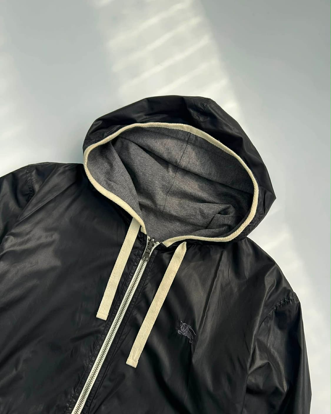 [3] 버버리 블랙 라벨 양면 리버서블 나일론 코튼 자켓 후드집업 상품이미지8