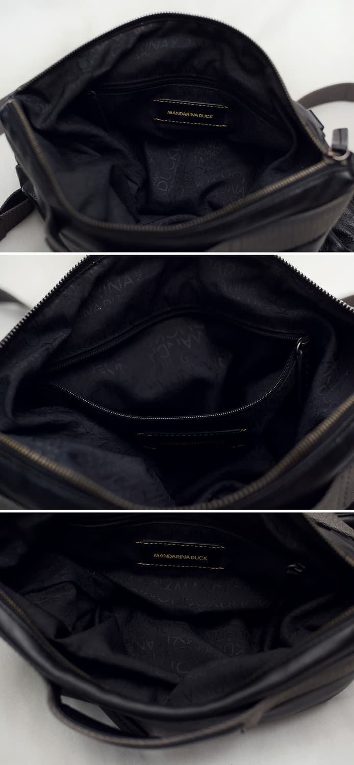 만다리나덕 이태리 복스레더 탑핸들 멀티웨이 스퀘어 백팩 상품이미지5