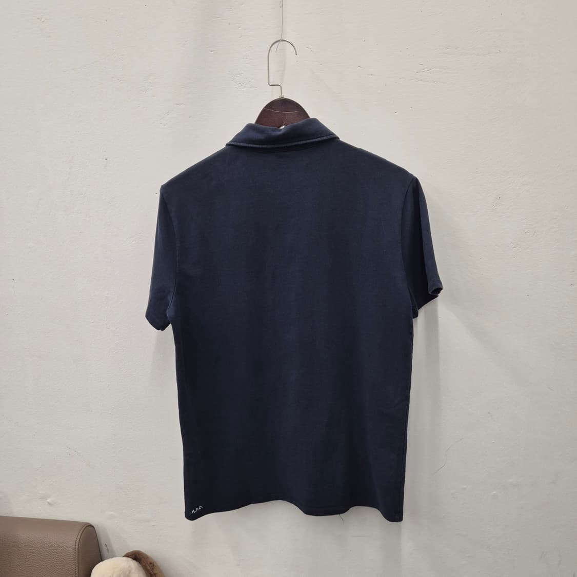A.P.C. 반팔 카라티 네이비 S 상품이미지3