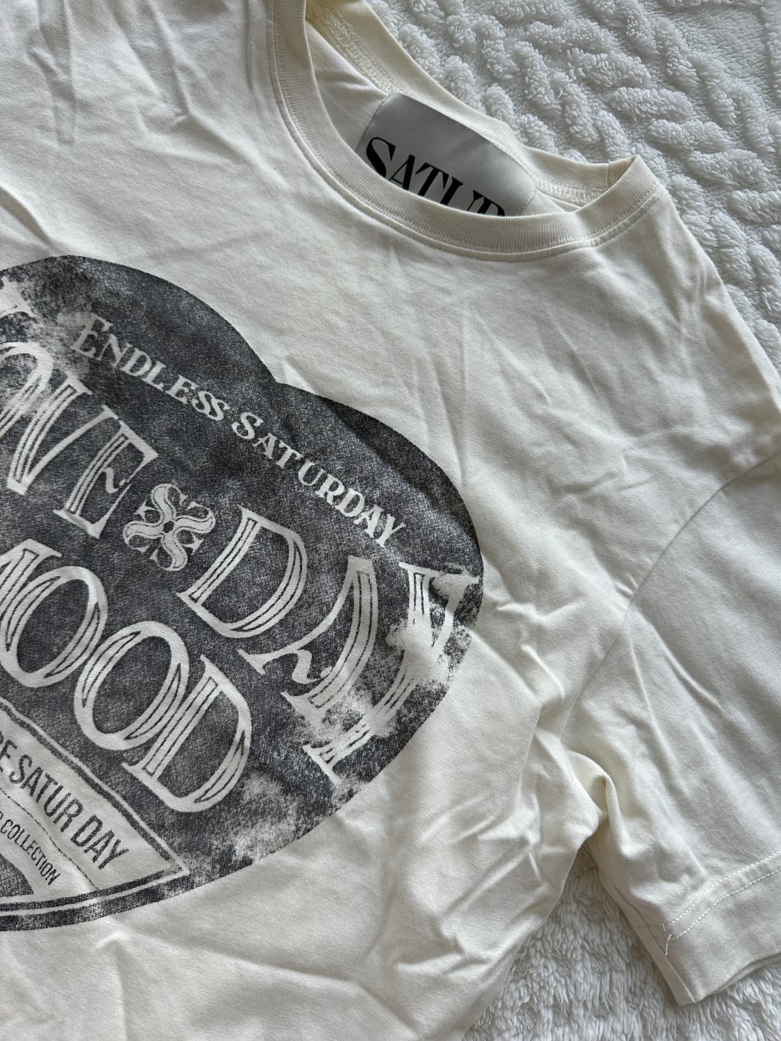 세터 레트로 무드 그래픽 티셔츠(s) 상품이미지2