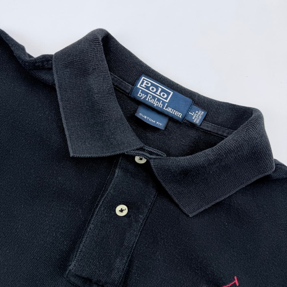 폴로 빅포니 블랙 레드 반팔 상품이미지3