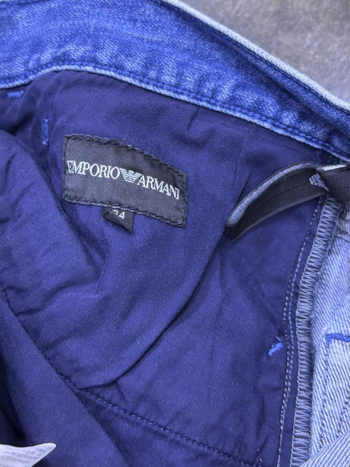 엠포리오 아르마니 빈티지 워싱 슬림핏 데님팬츠 34 상품이미지10