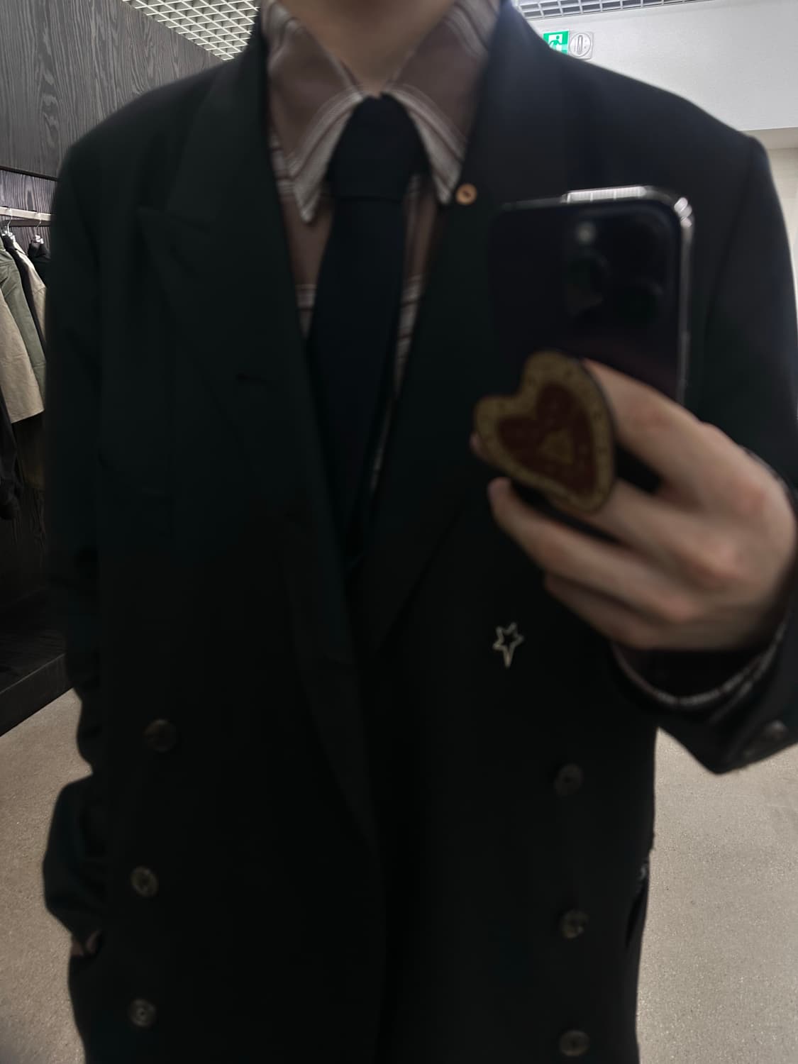 [1] Wool Double-Breasted Jacket - Black 상품이미지3