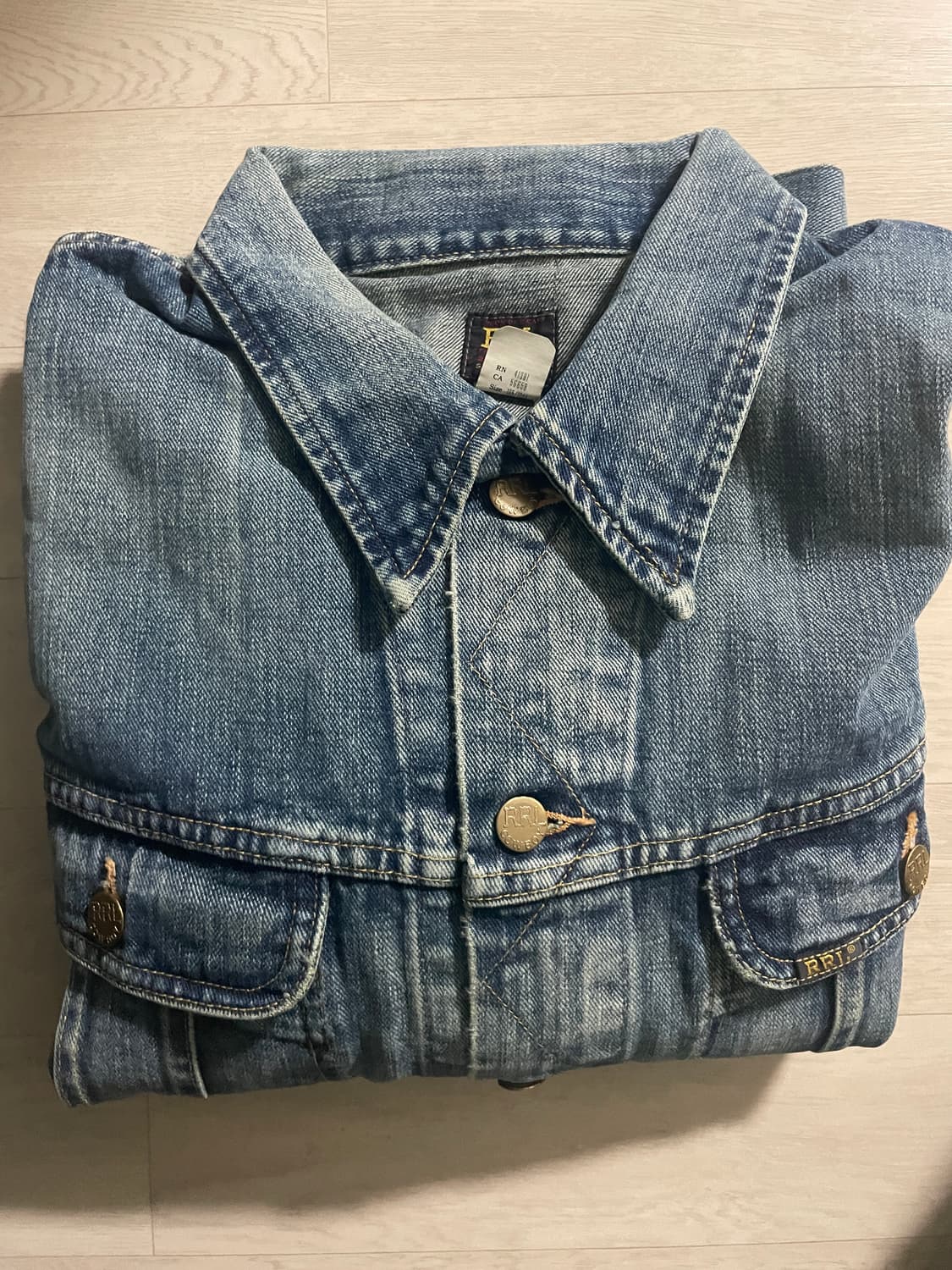 RRL 더블알엘 Lot 271 트러커 데님 자켓 XL 사이즈 상품이미지1