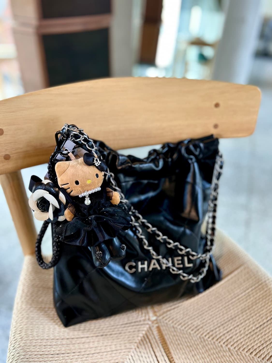 (3)롱다리키티 커스텀키링_ 🖤블랙 샤 원피스 상품이미지8