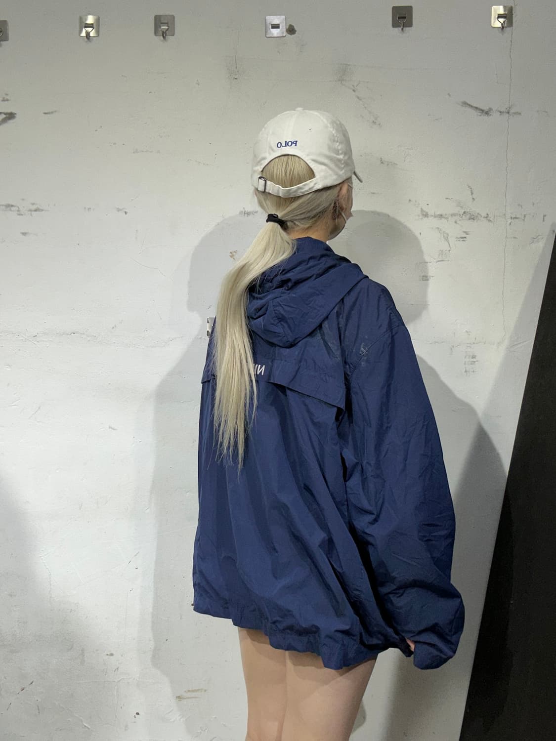 나이키 네이비 아노락 오버핏 트랙 자켓 XL 상품이미지3