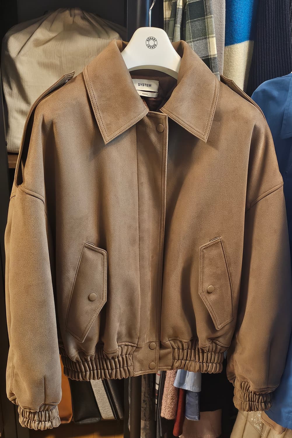 시스템옴므 스웨이드 봄버재킷 상품이미지1