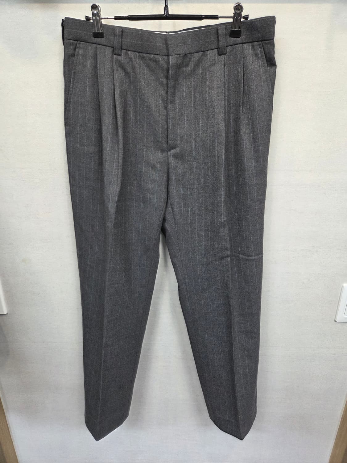 나이키 올드스쿨 골프 핀턱 스트라이프 모직 슬렉스 팬츠 L 상품이미지1