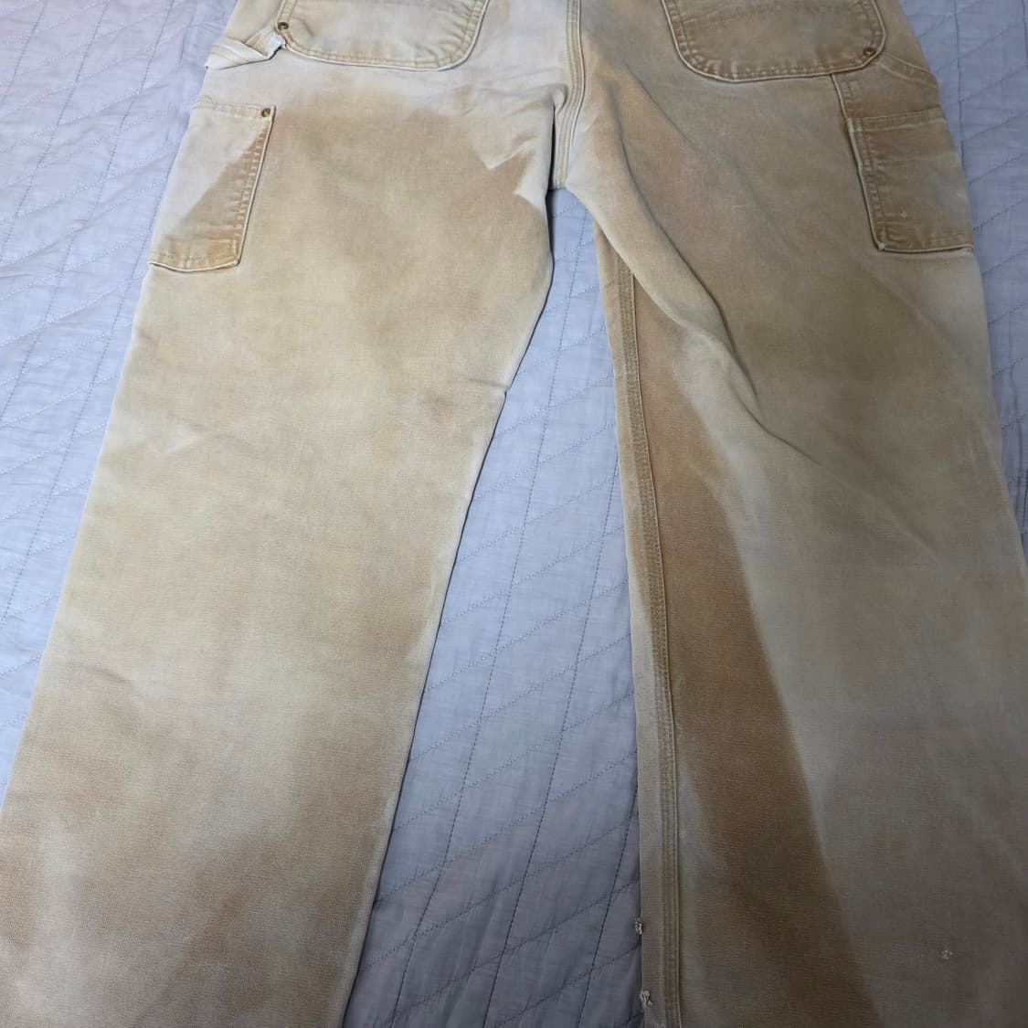 [38X30] 칼하트 더블니 B01 BRN 워크팬츠 크레이지페이드 T-8 상품이미지5