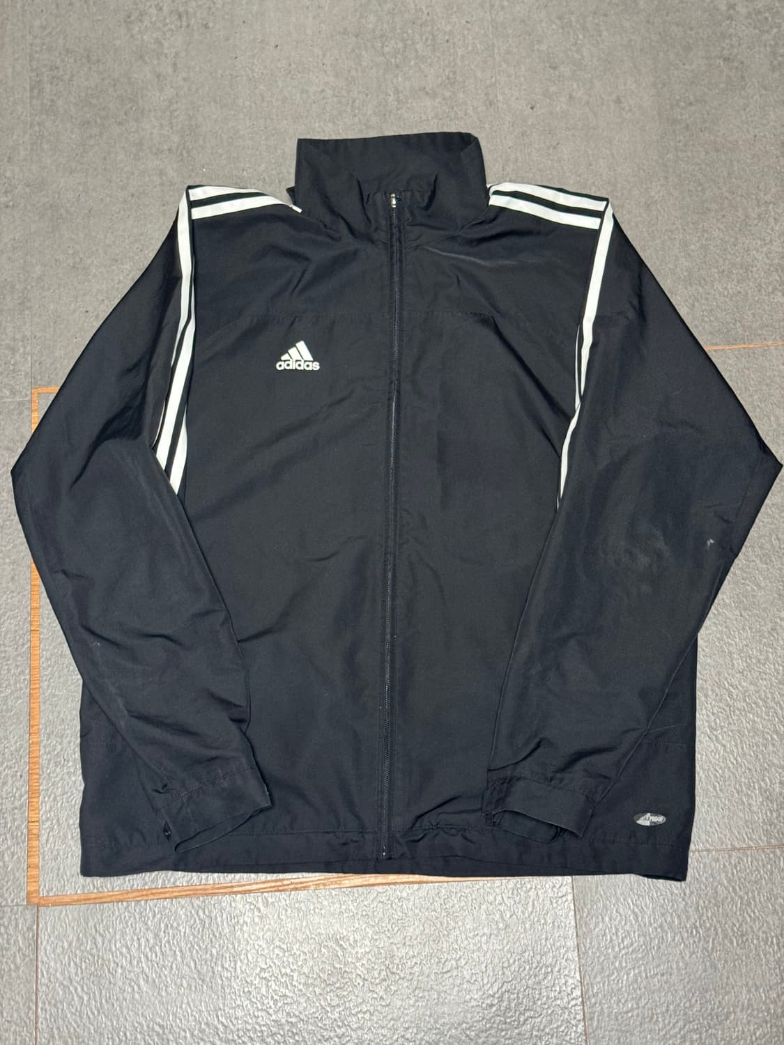 아디다스 블랙 3선 바람막이 자켓 105 xl 상품이미지1
