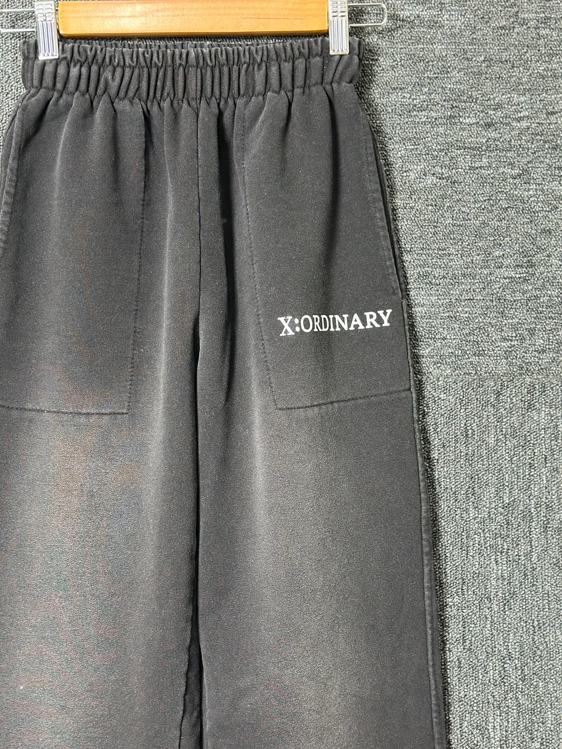 X:ORDINARY 블랙 스웻 팬츠 50 상품이미지3