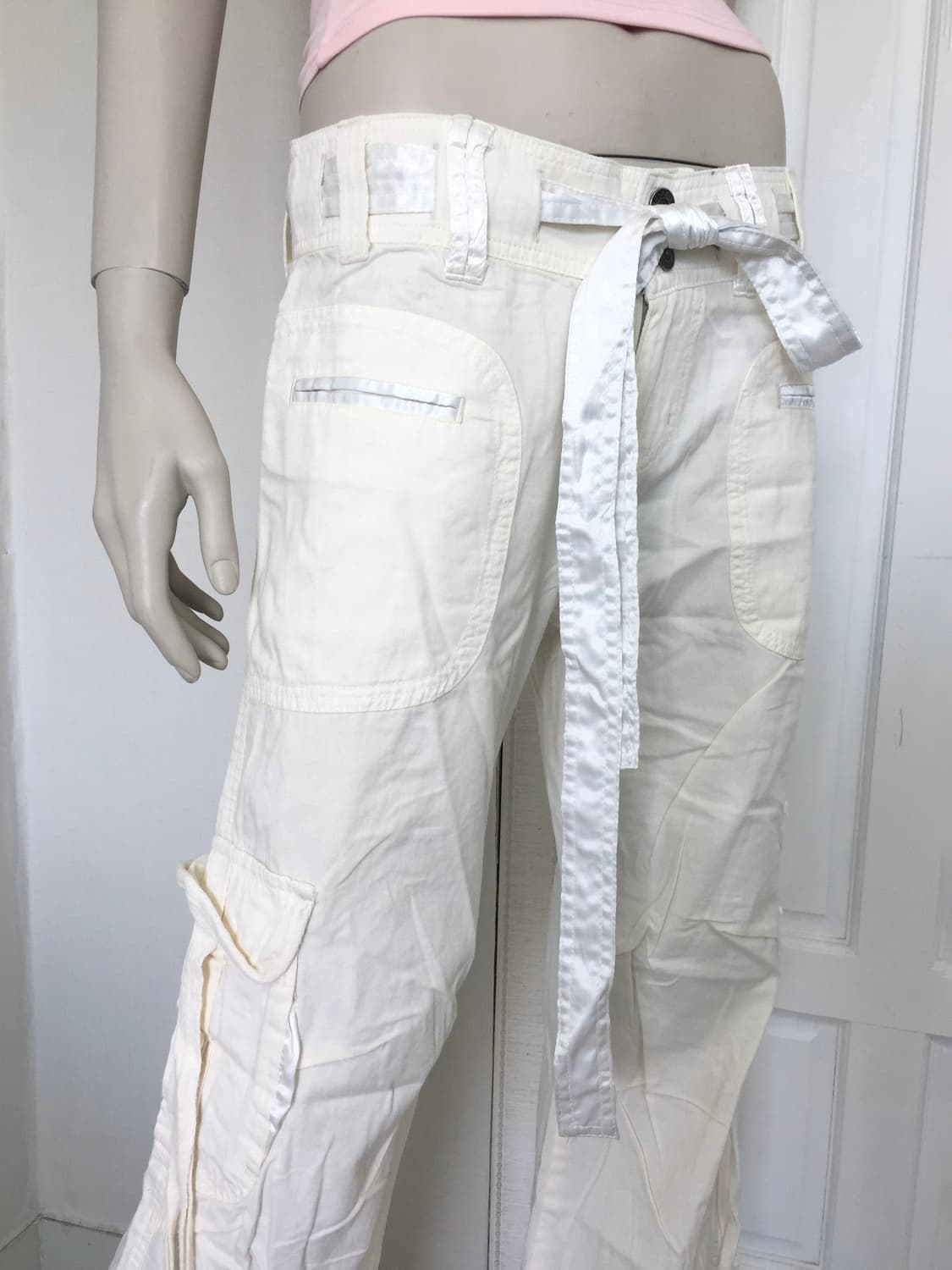 Vintage Cream Cargo Long Pants 상품이미지5