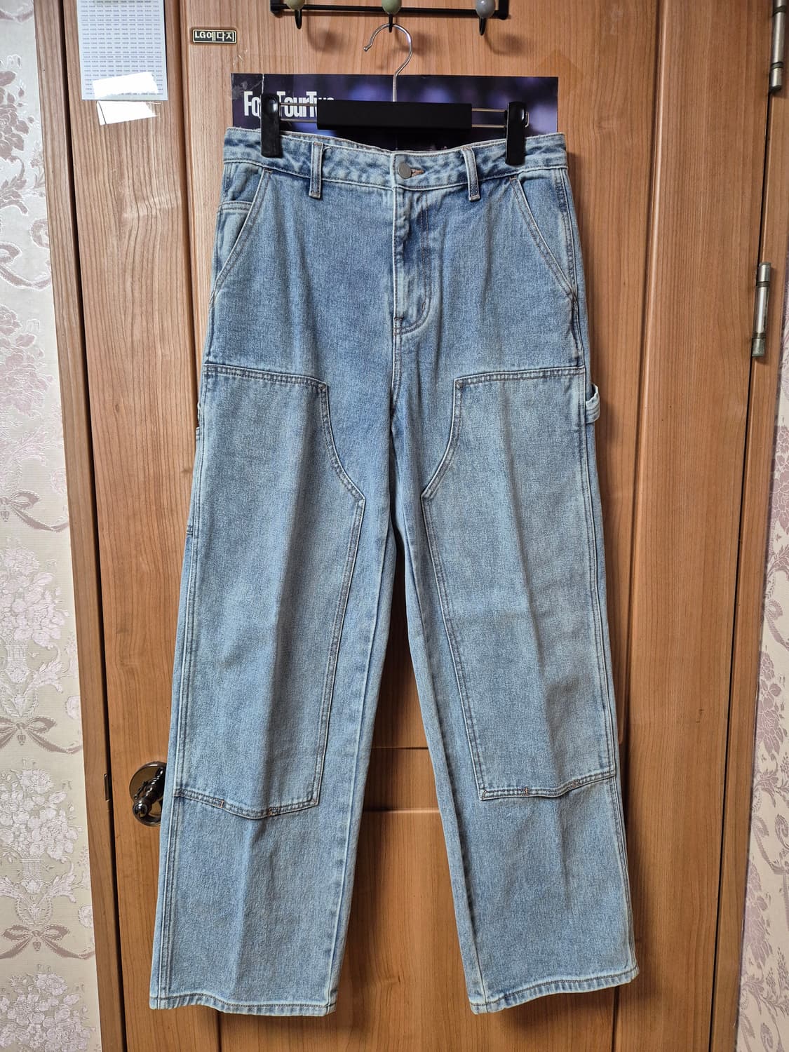 무탠다드 와이드 더블니 카펜터 데님 30 연청 상품이미지1