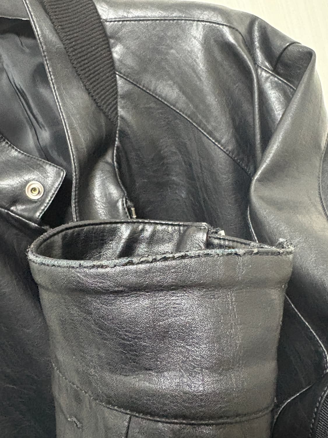 시스템 가죽자켓 상품이미지6