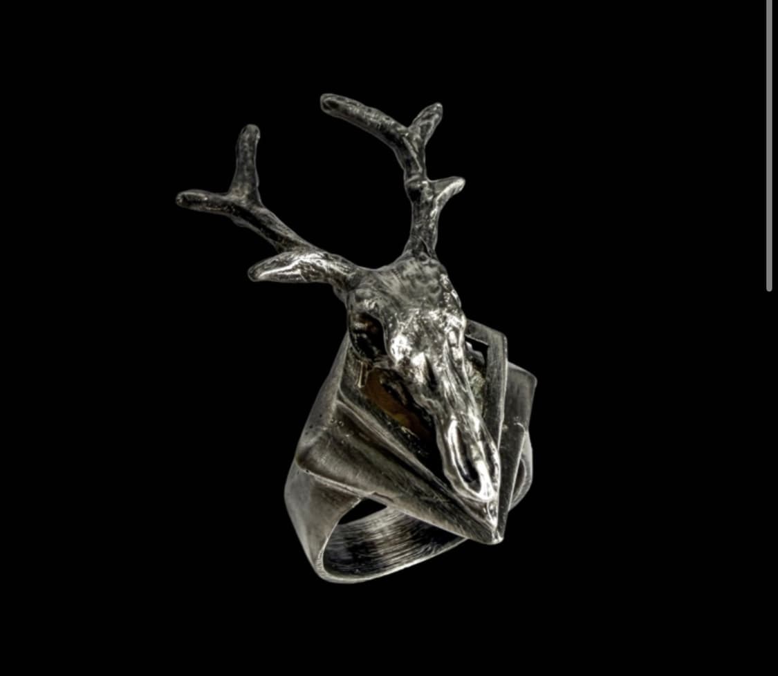 에모스탠스클럽 deer skull ring 상품이미지3