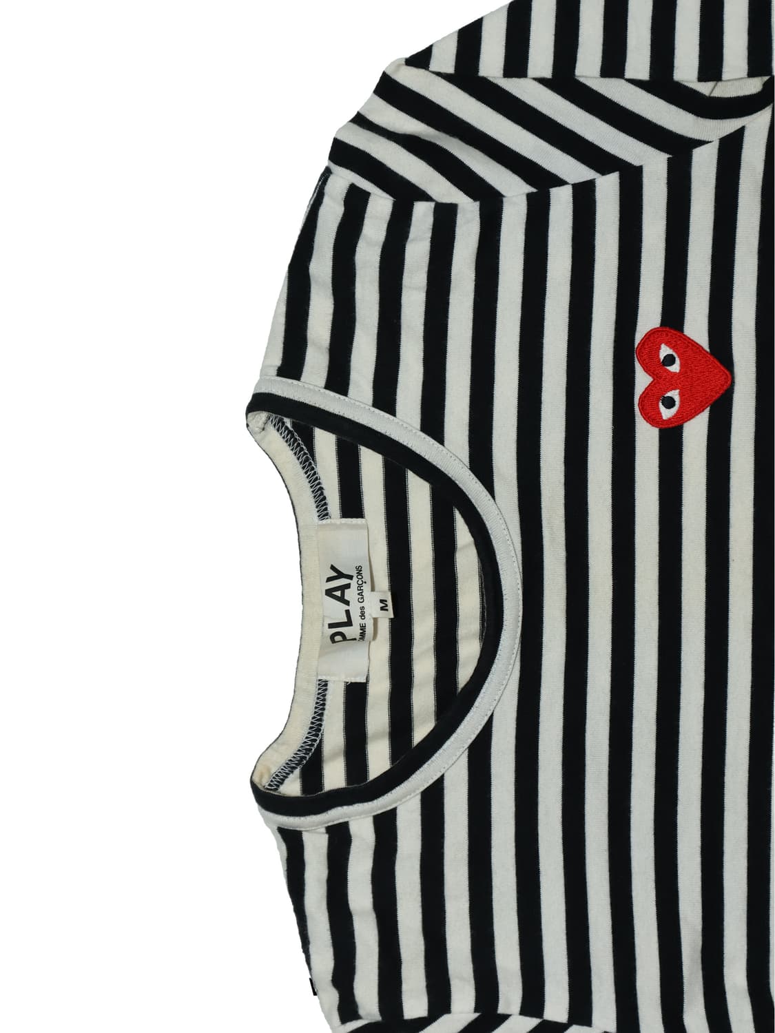 [정품]꼼데가르송 플레이 하트 로고 스트라이프 롱슬리브 상품이미지2