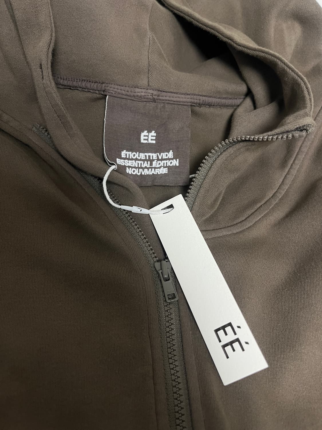 EE 커브드 후드집업 모카 XL 상품이미지2