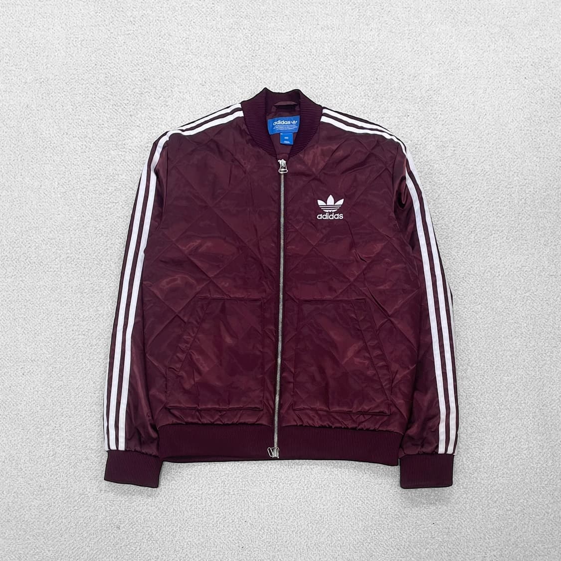 아디다스 슈퍼스타 퀄팅 경량 패딩 자켓 버건디 상품이미지2