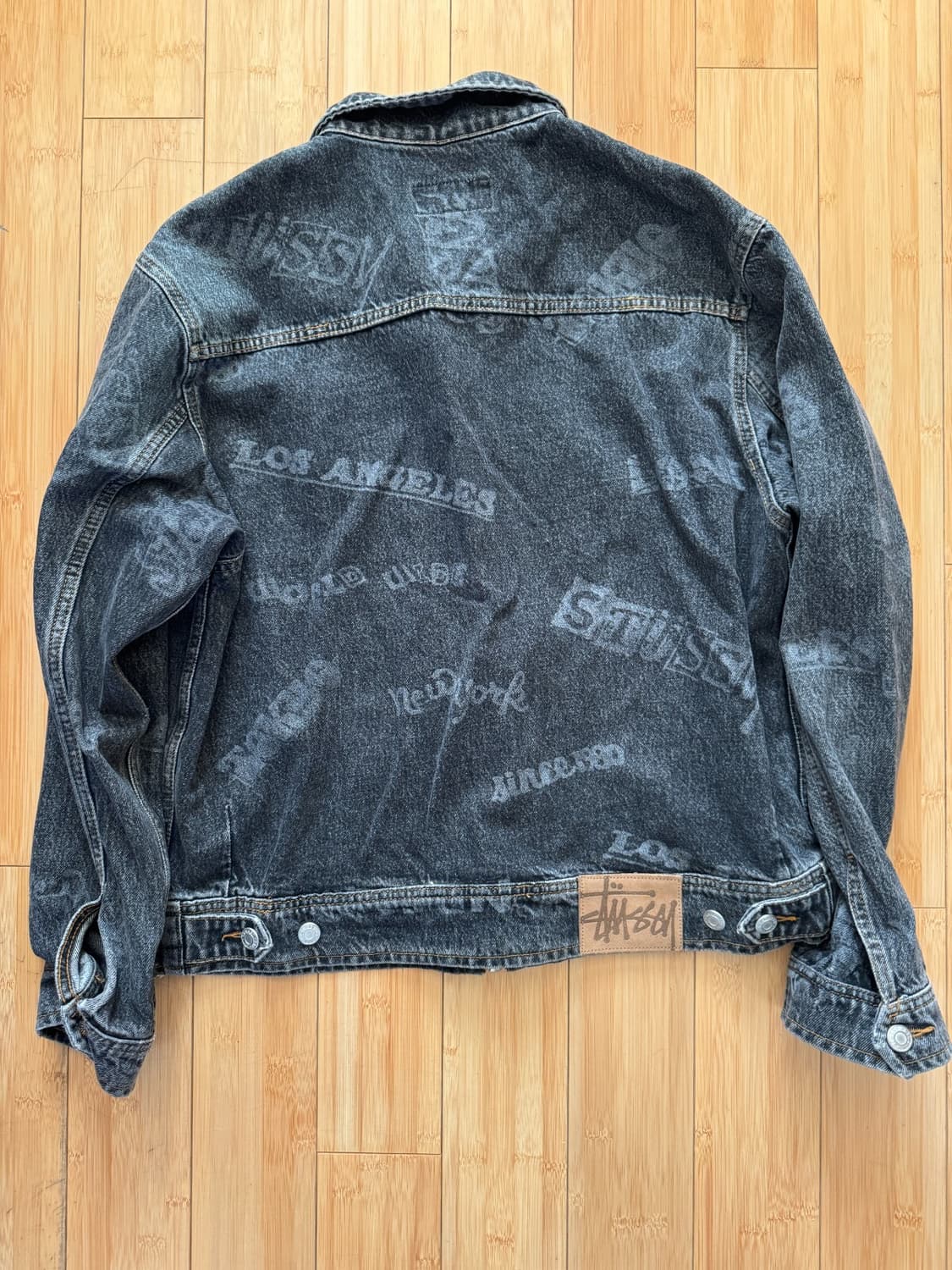 스투시 월드와이드 집 워크 자켓 블랙 상품이미지6