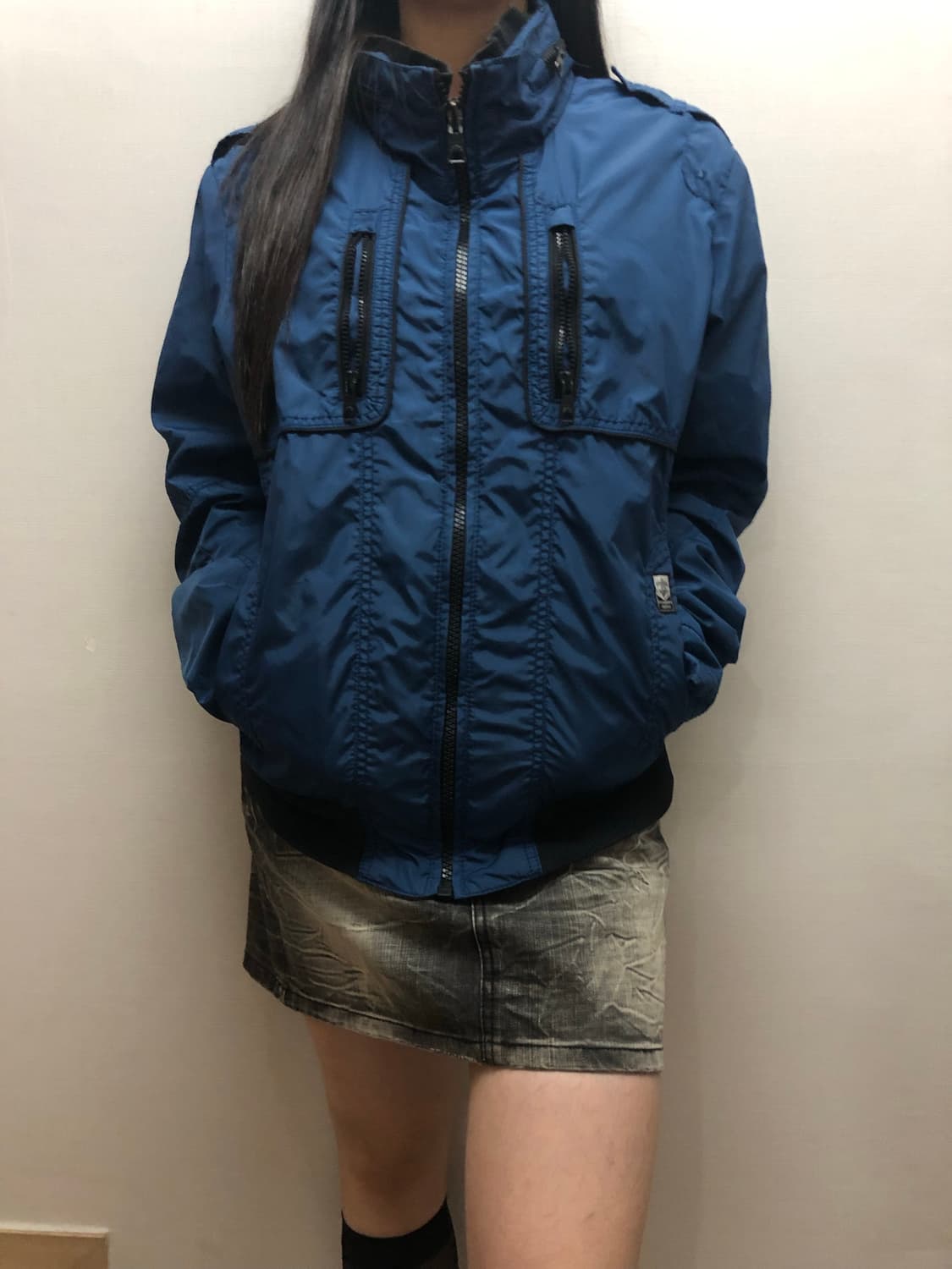 빈티지 버커루 블루 펑크 점퍼 상품이미지3