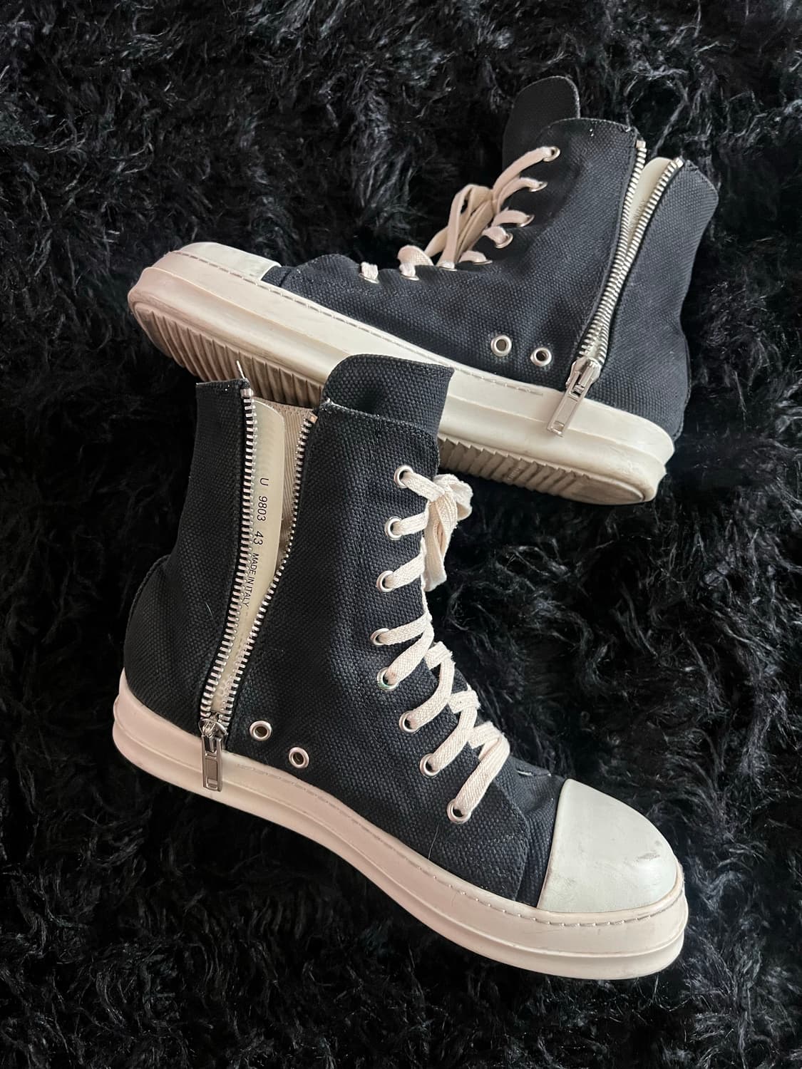 릭오웬스 컨버스 라몬즈 하이 캔버스 상품이미지2