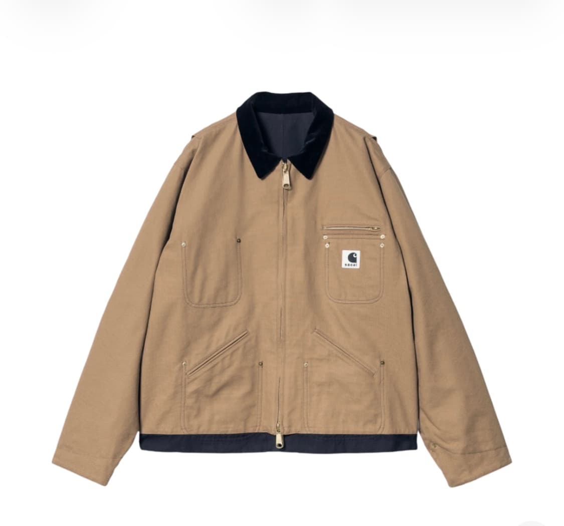 [2] 칼하트 x 사카이 리버서블 덕자켓 베이지 상품이미지1