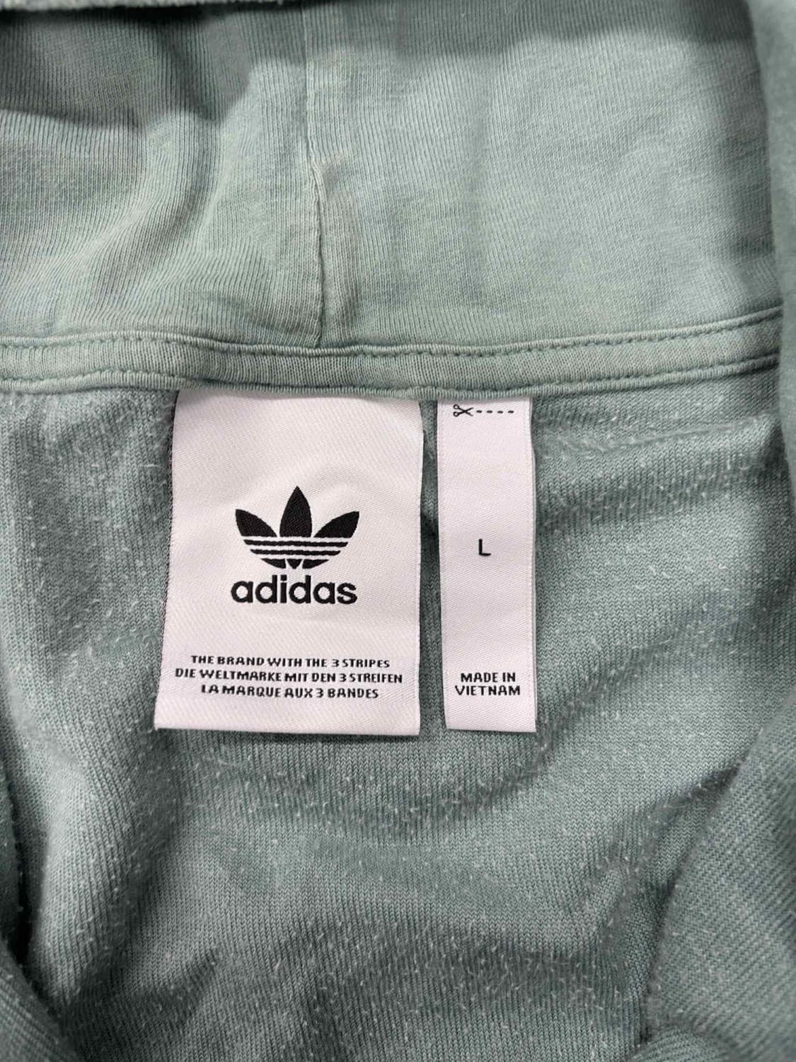 아디다스 신형 벨루어 벨벳 코지 하프집 후드티(L) 상품이미지4