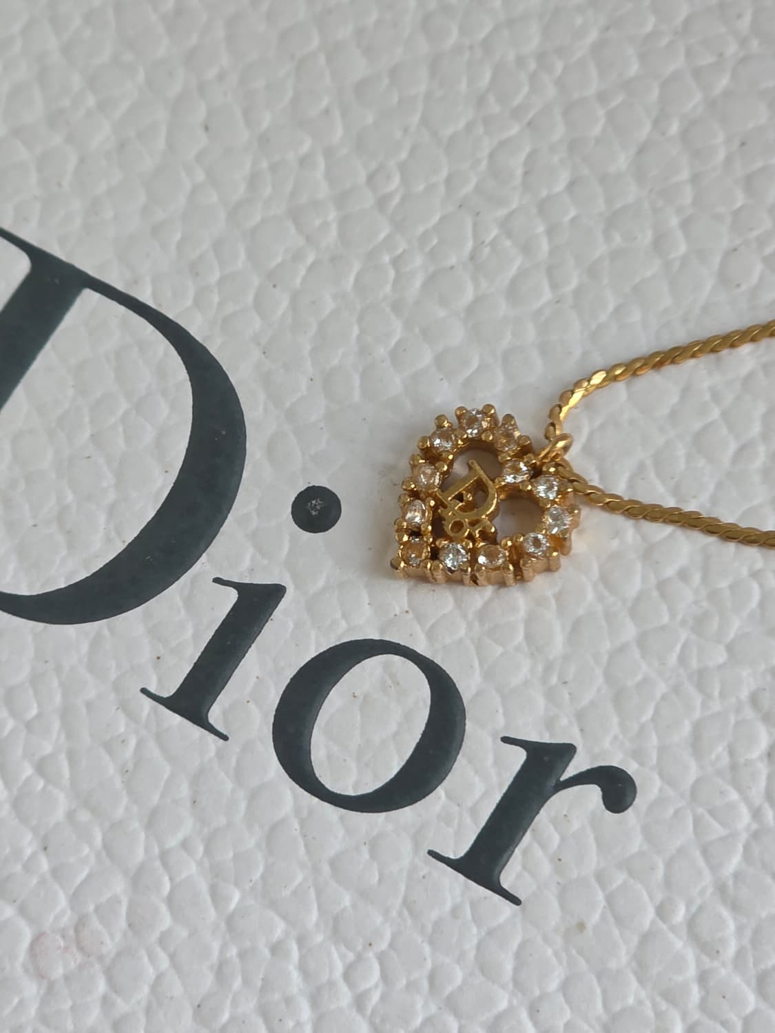 디올 하트 큐빅 dior 로고 금장 팔찌 상품이미지2