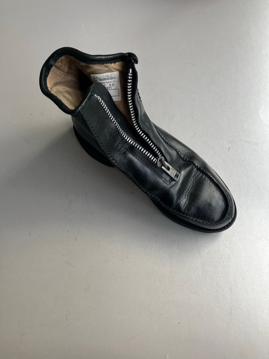 앞지퍼 레더부츠 상품이미지1