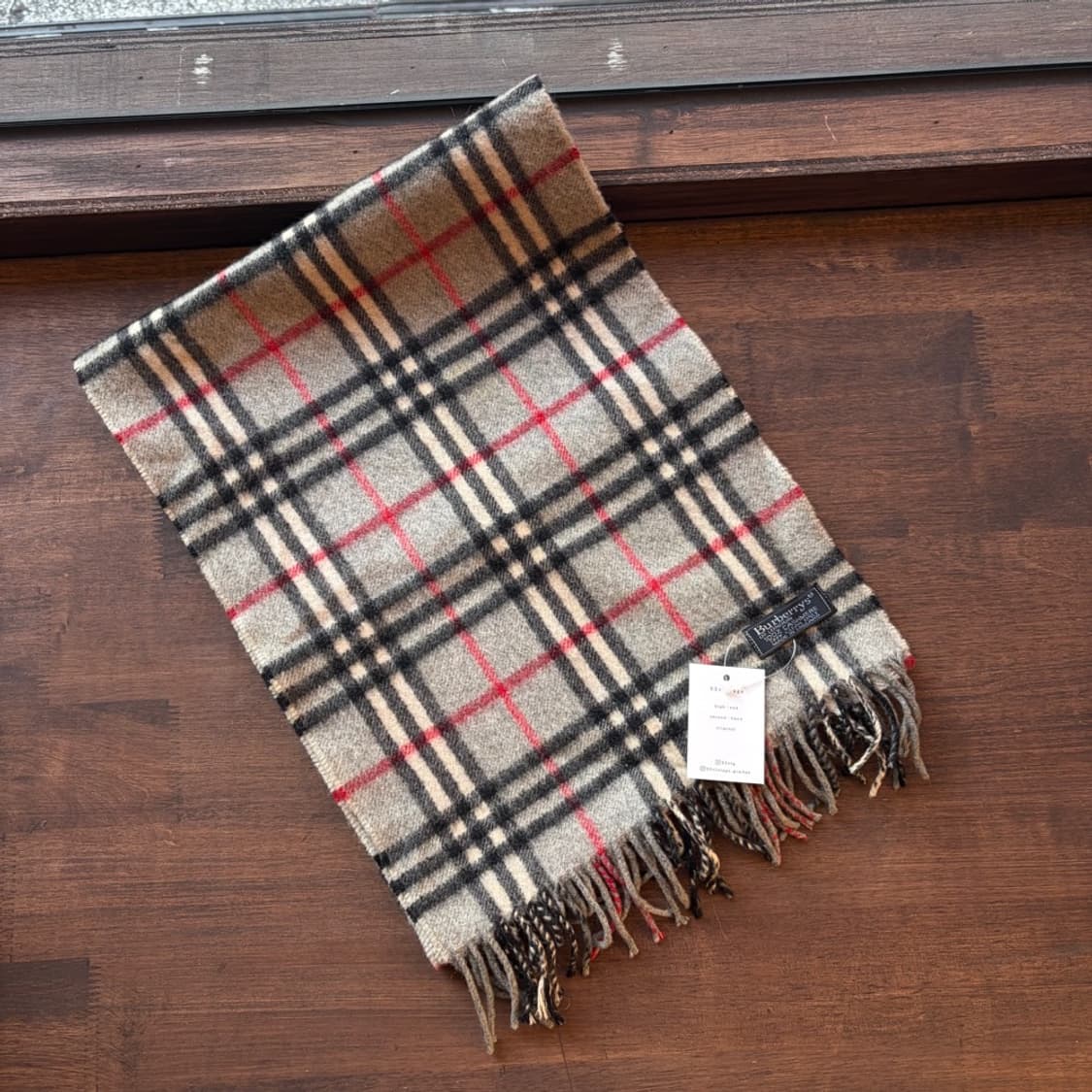 15375 - 버버리 그레이 노바 체크 캐시미어 머플러 (캐시미어 100 상품이미지1