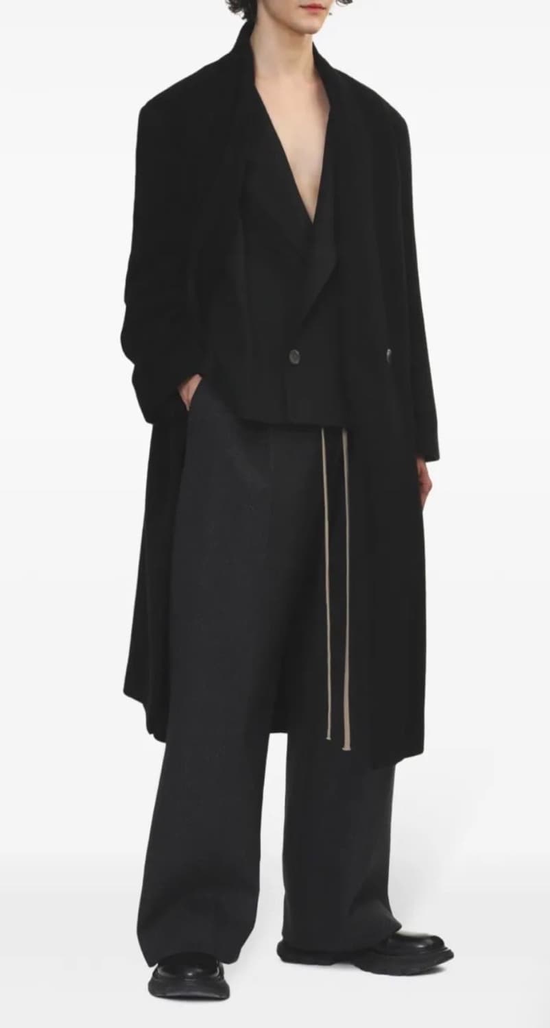 피어오브갓 24FW 8th 더블 브레스티드 라펠리스 코트 fog 제냐 상품이미지2