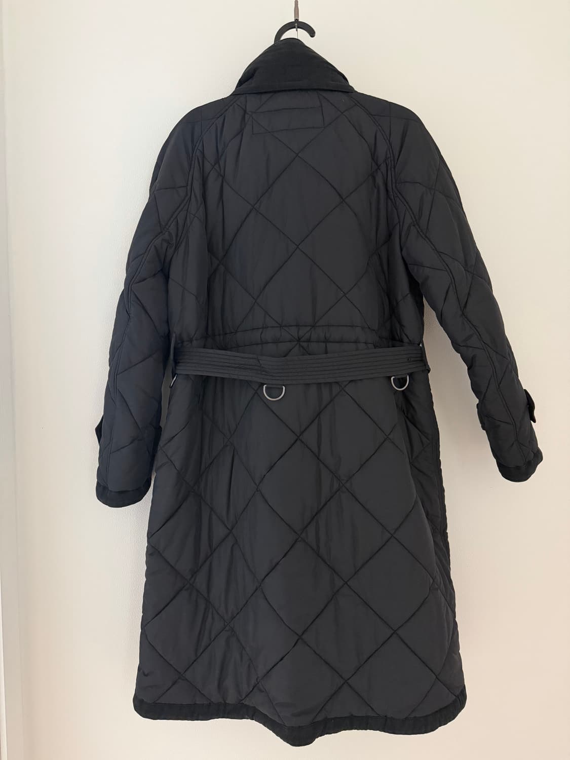 버버리 블랙 퀼팅 롱 코트 L(77) 상품이미지2