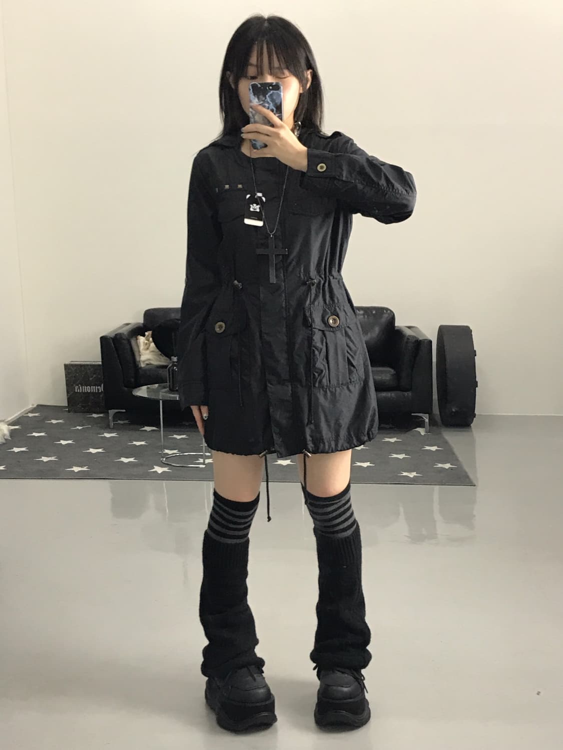 Jpn Black Nylon Puffer Jackets 상품이미지3