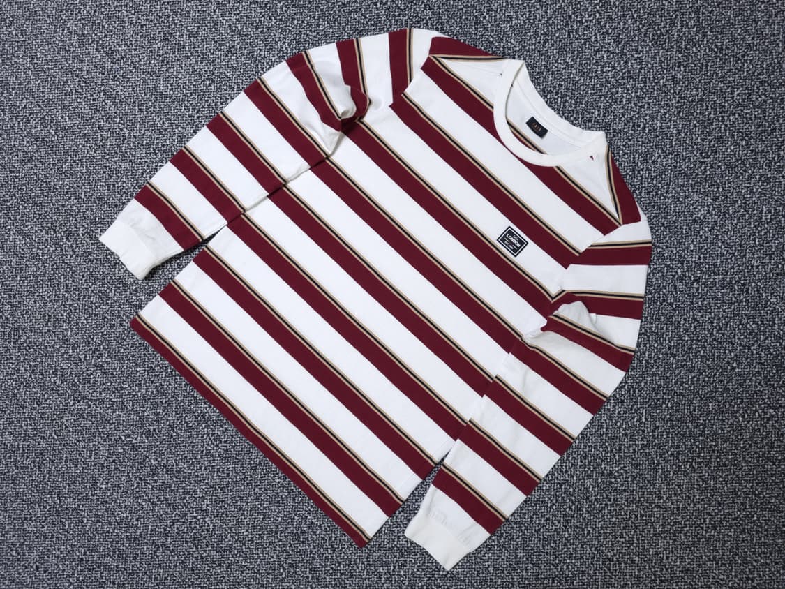 [무료배송][165]닥스 키즈 스트라이프 라운드 긴팔티 상품이미지3